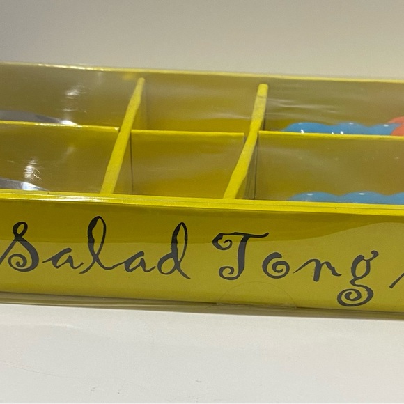 Mainstreet Collection Ceramic Fish Top Salad Tong Toss Set Colorful Cute NIB - Picture 4 of 4